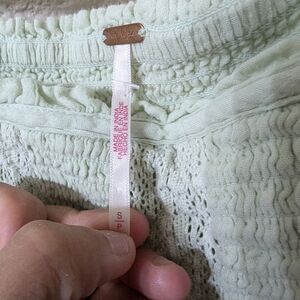 Free people light mint mini dress romper in size small